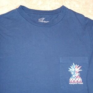 Vineyard Vines Men's Small Long Sleeve Crew Neck T-Shirt Blue